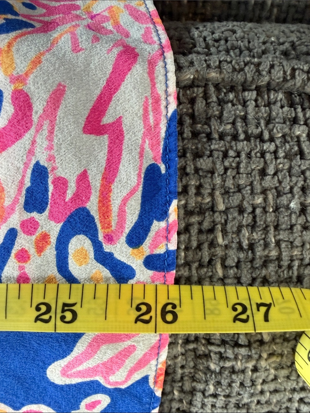 Lily Pulitzer 100% Silk Blue Floral Off-Shoulder Women’s Dress Sz S Bell Sleeve - Picture 10 of 12